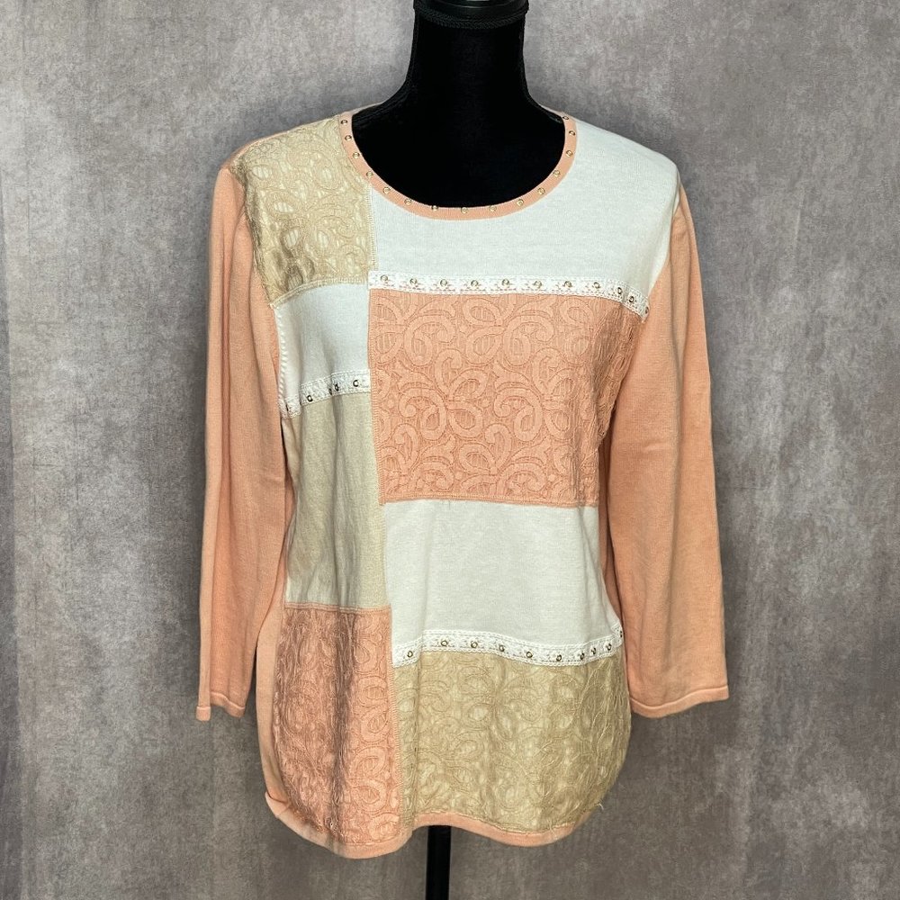 Alfred Dunner SHIRT sweater~size Large